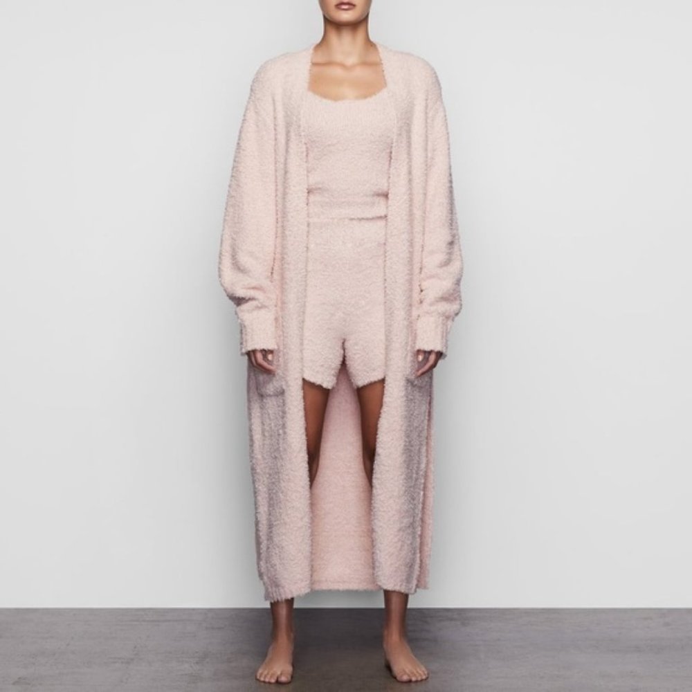 Cozy Collection Knit ROBE in Pink S/M